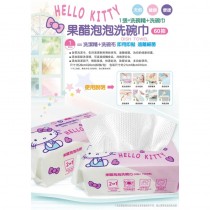 三麗鷗 Hello Kitty KT 果醋泡泡洗碗巾（每包60抽） -4入